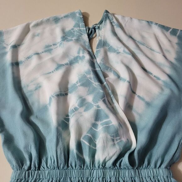 Promesa Women's Teal Surplice Romper - Picture 10 of 13